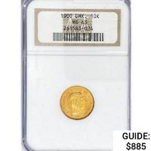 1900 10K 4.48g Denmark Gold NGC MS63