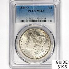 1884-O Morgan Silver Dollar PCGS MS63