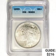 1921 Morgan Silver Dollar ICG MS65