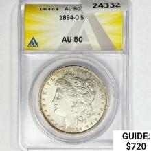 1894-O Morgan Silver Dollar ANACS AU50