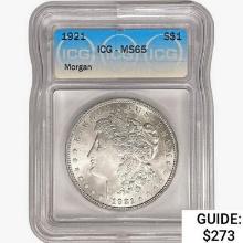 1921 Morgan Silver Dollar ICG MS65