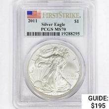 2011 American Silver Eagle PCGS MS70