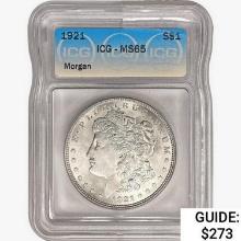 1921 Morgan Silver Dollar ICG MS65