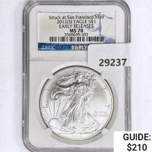 2012[S] American Silver Eagle NGC MS70