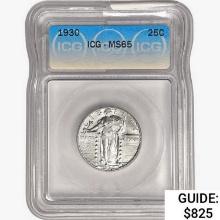 1930 Standing Liberty Quarter ICG MS65