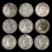 [9] Morgan Silver Dollars [1878-S, 1882-O, 1889, 1