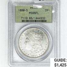 1880-S Morgan Silver Dollar PCGS MS66 PL