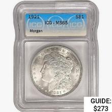 1921 Morgan Silver Dollar ICG MS65