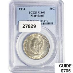 1934 Maryland Half Dollar PCGS MS66