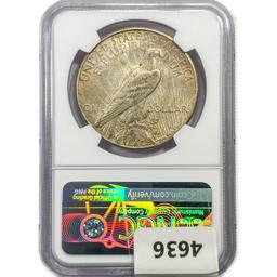 1934-S Silver Peace Dollar NGC AU55