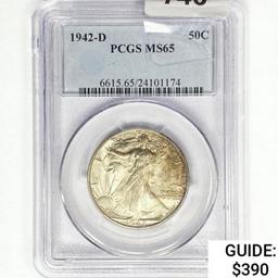 1942-D Walking Liberty Half Dollar PCGS MS65