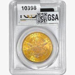 1895-S $20 Gold Double Eagle PCGS MS62