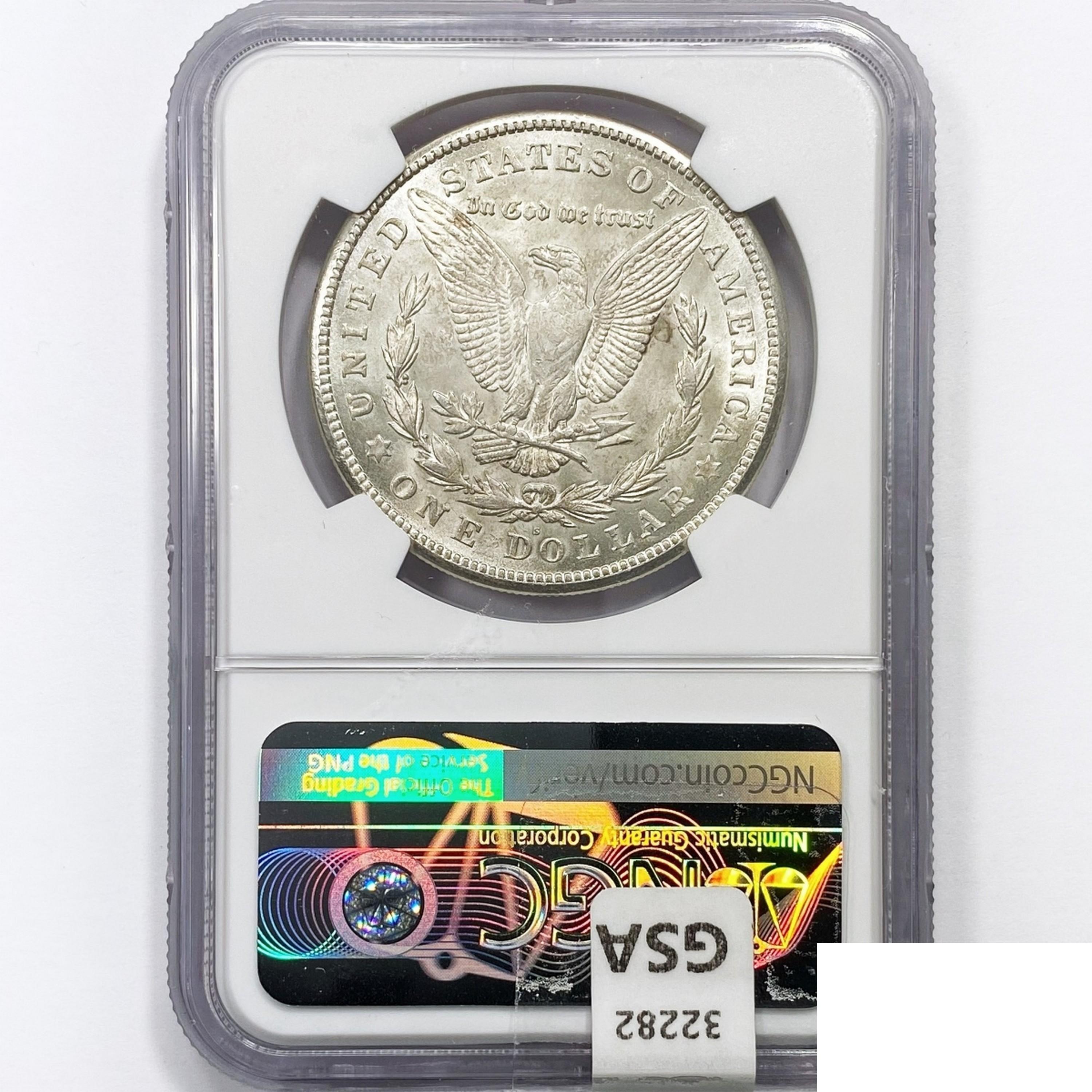1921-S Morgan Silver Dollar NGC MS62
