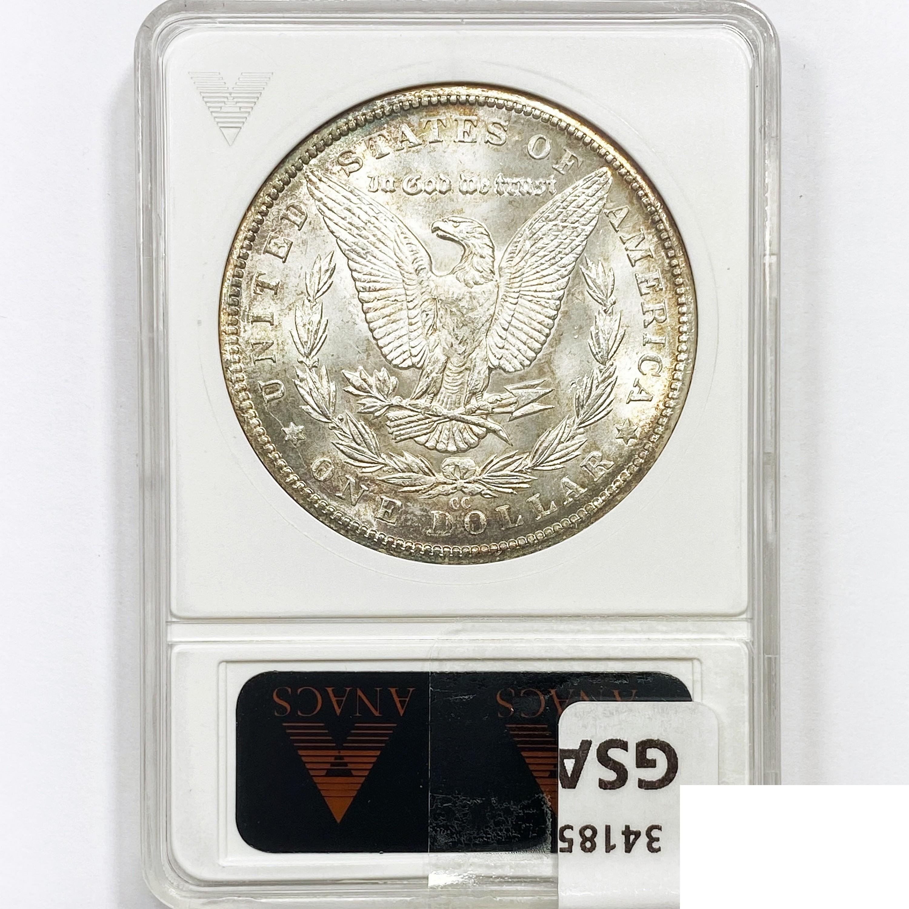 1884-CC Morgan Silver Dollar ANACS MS65