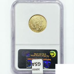 2008-W US Commem .25oz Gold $5 NGC MS70