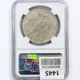 1923-D Silver Peace Dollar NGC MS61