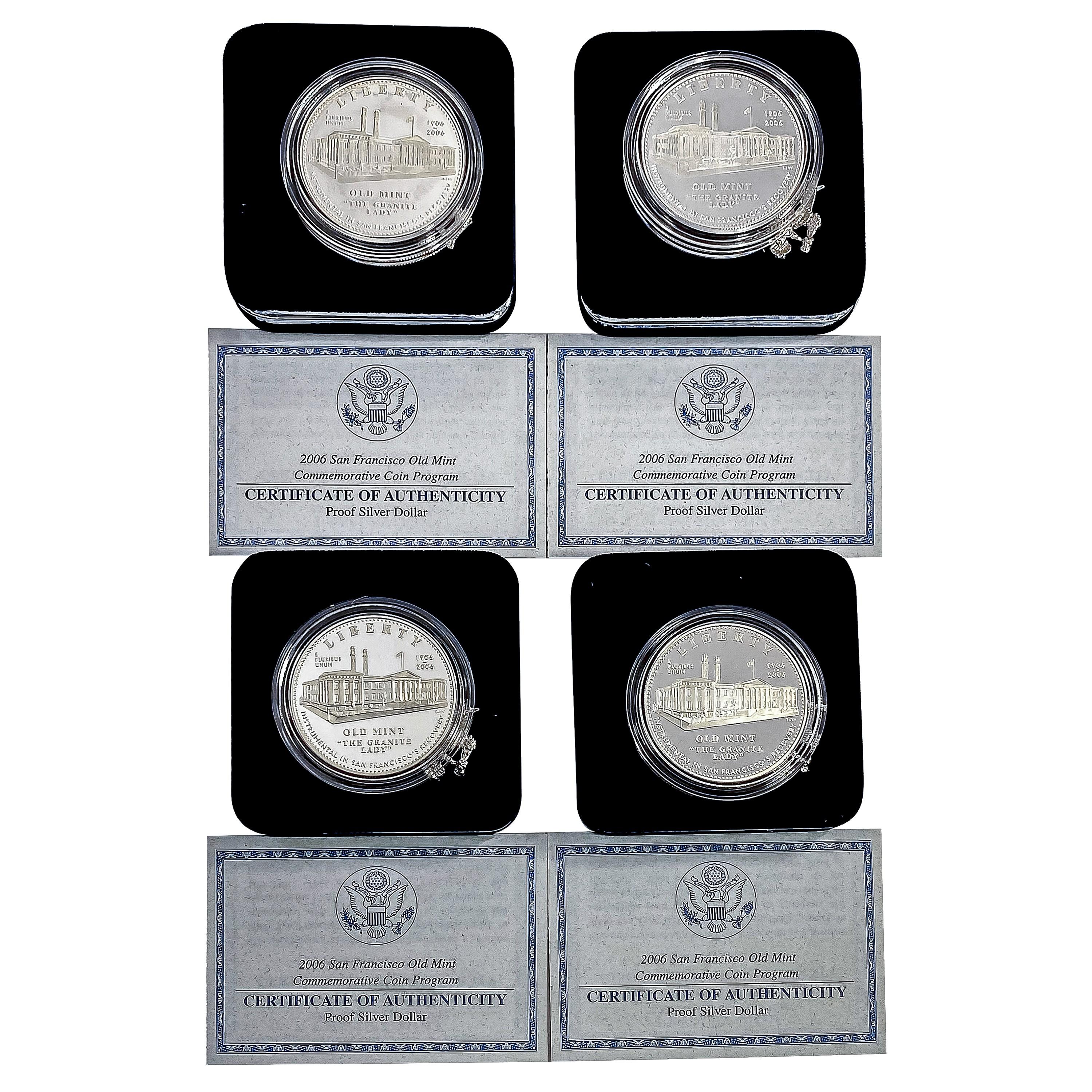 2006-S San Francisco Old Mint Proof Silver Dollars