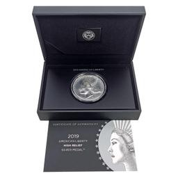 2019 American Liberty High Relief Silver Medal 2.5