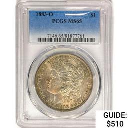 1883-O Morgan Silver Dollar PCGS MS65