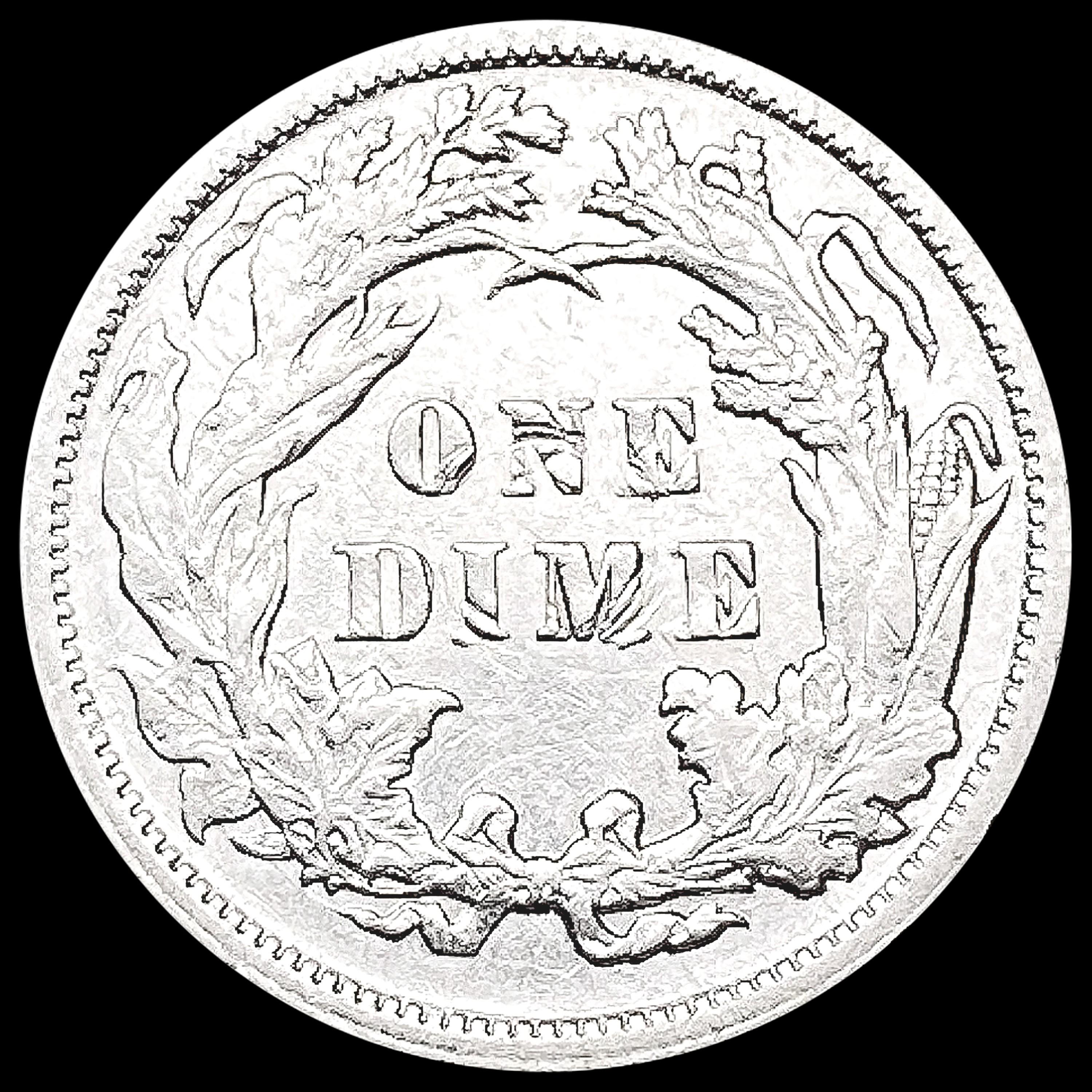 1890 Seated Liberty Dime CHOICE BU