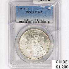 1878-CC Morgan Silver Dollar PCGS MS62