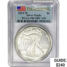 2010-W American Silver Eagle PCGS PR70 DCAM