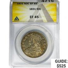 1831 Capped Bust Half Dollar ANACS EF45