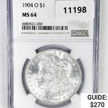 1904-O Morgan Silver Dollar NGC MS64