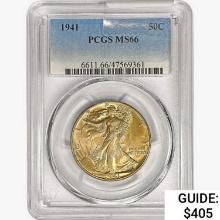 1941 Walking Liberty Half Dollar PCGS MS66