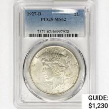 1927-D Silver Peace Dollar PCGS MS62