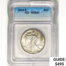 1944-S Walking Liberty Half Dollar ICG MS65+