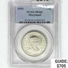 1934 Maryland Half Dollar PCGS MS66