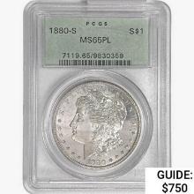 1880-S Morgan Silver Dollar PCGS MS65 PL