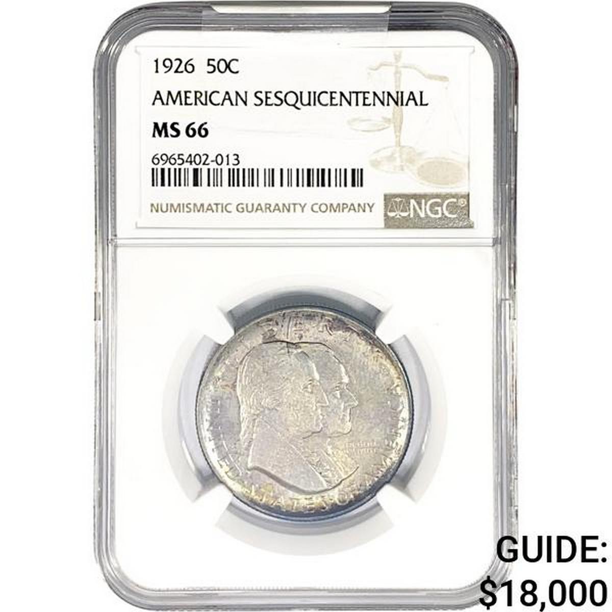 1926 Sesquicentennial Half Dollar NGC MS66