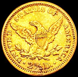 1881 $2.50 Gold Quarter Eagle CHOICE AU