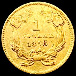 1856 Rare Gold Dollar CHOICE AU