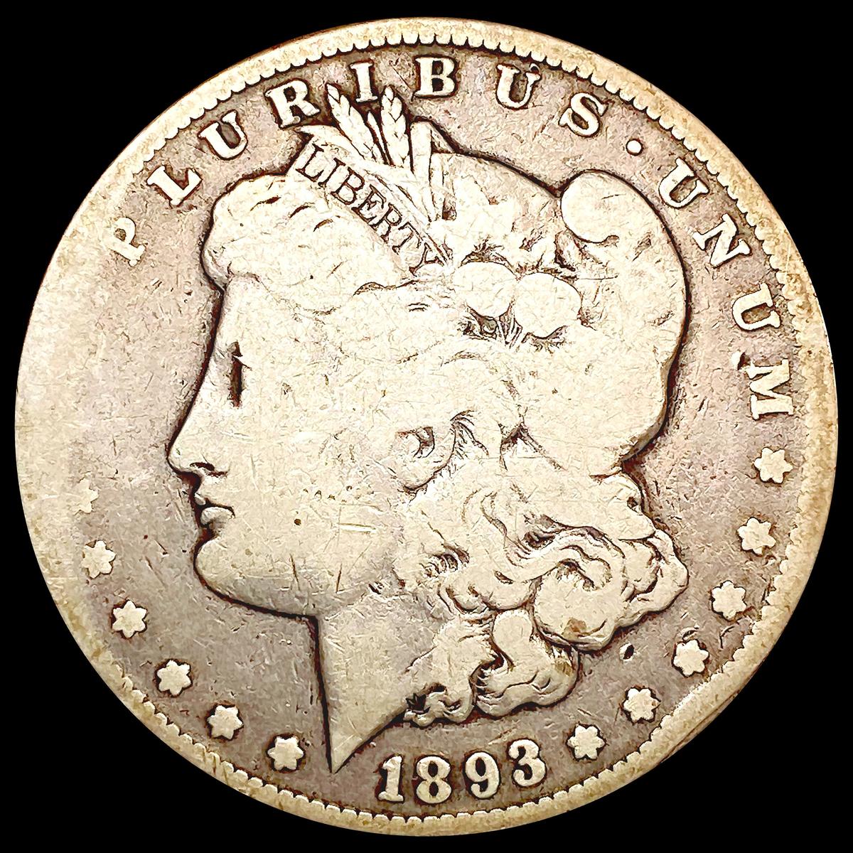 1893-CC Morgan Silver Dollar NICELY CIRCULATED