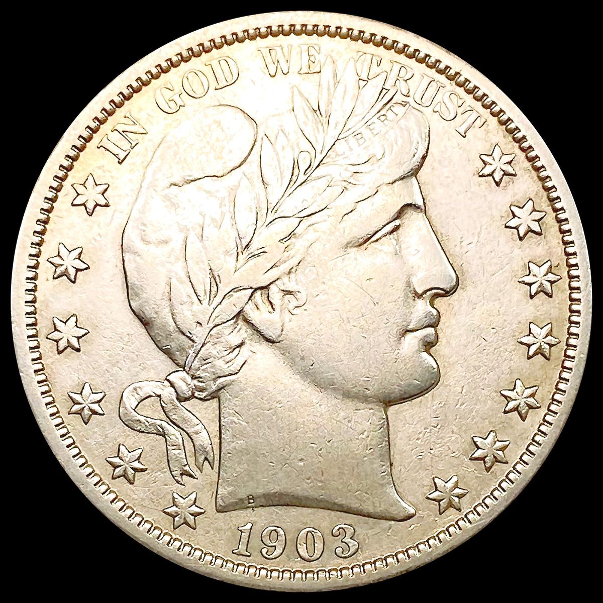 1903-S Barber Half Dollar CHOICE AU