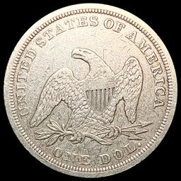 1842 Seated Liberty Dollar CLOSELY UNCIRCULATED