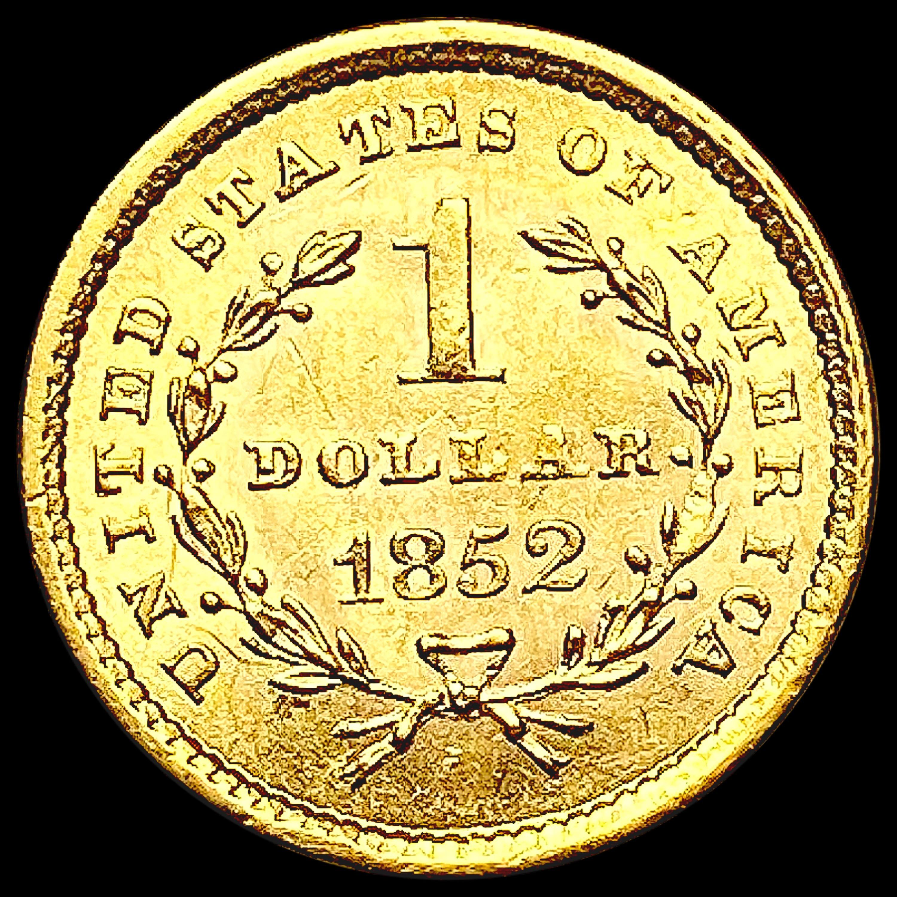 1852 Rare Gold Dollar UNCIRCULATED