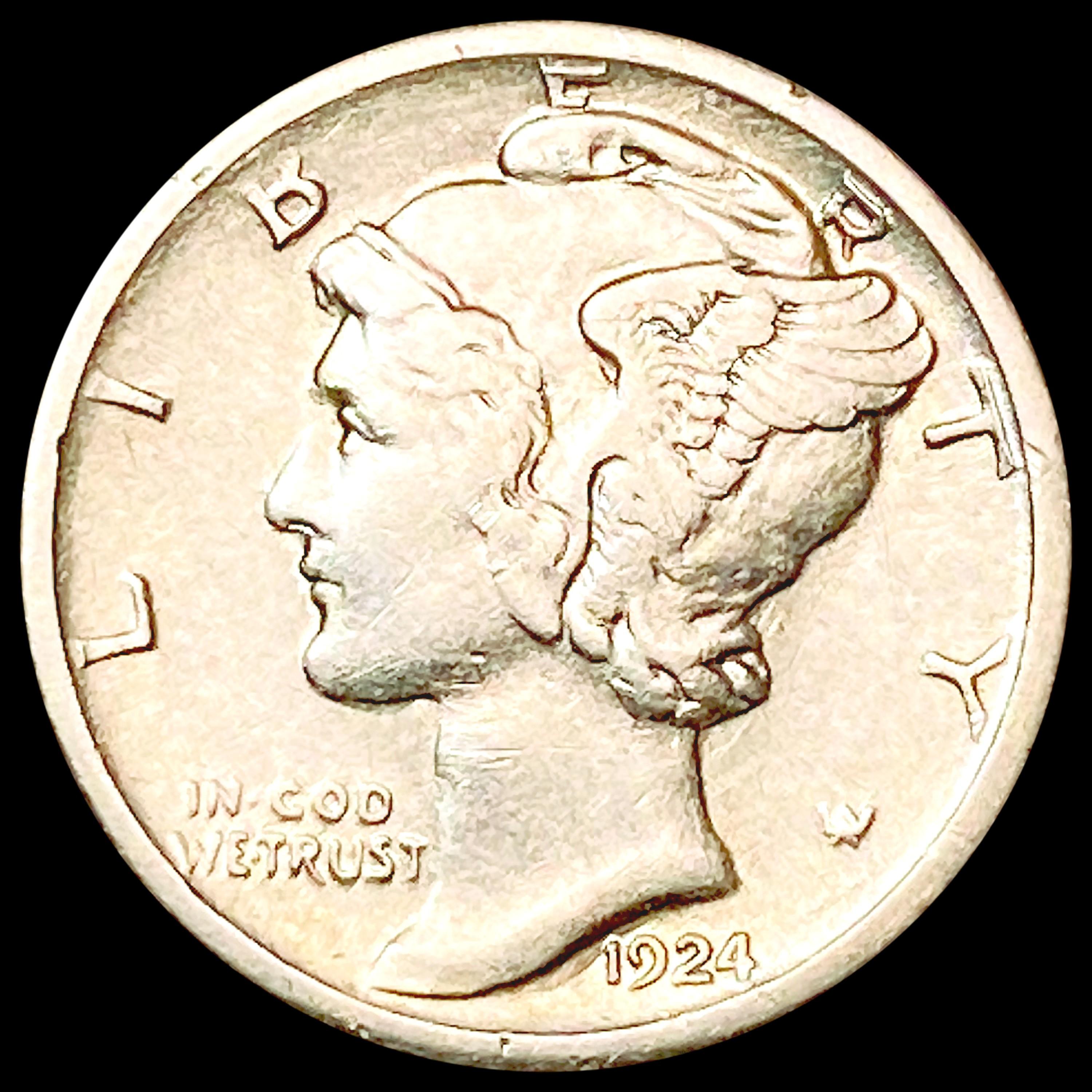 1924-S Mercury Dime CLOSELY UNCIRCULATED