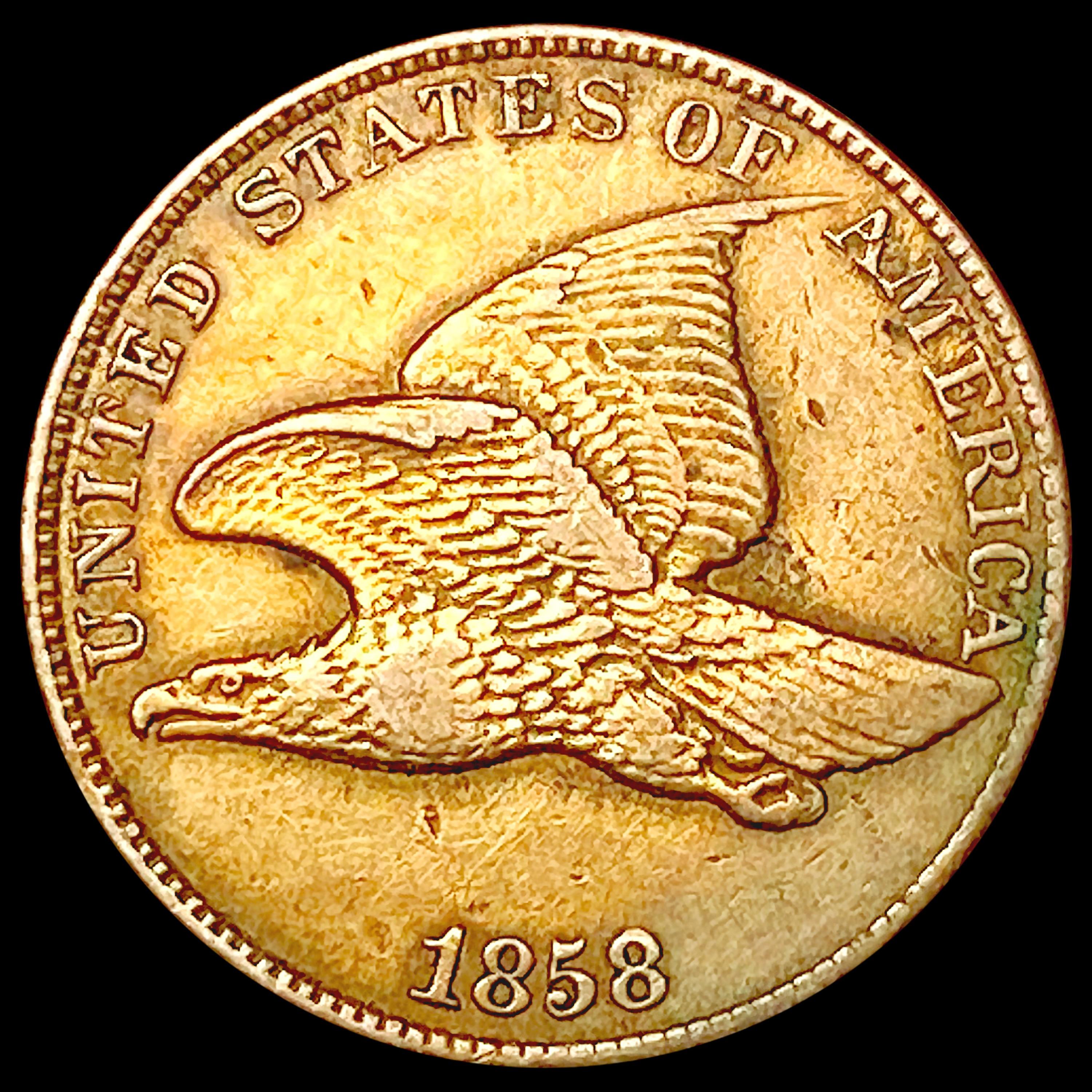 1858 Flying Eagle Cent CLOSELY UNCIRCULATED