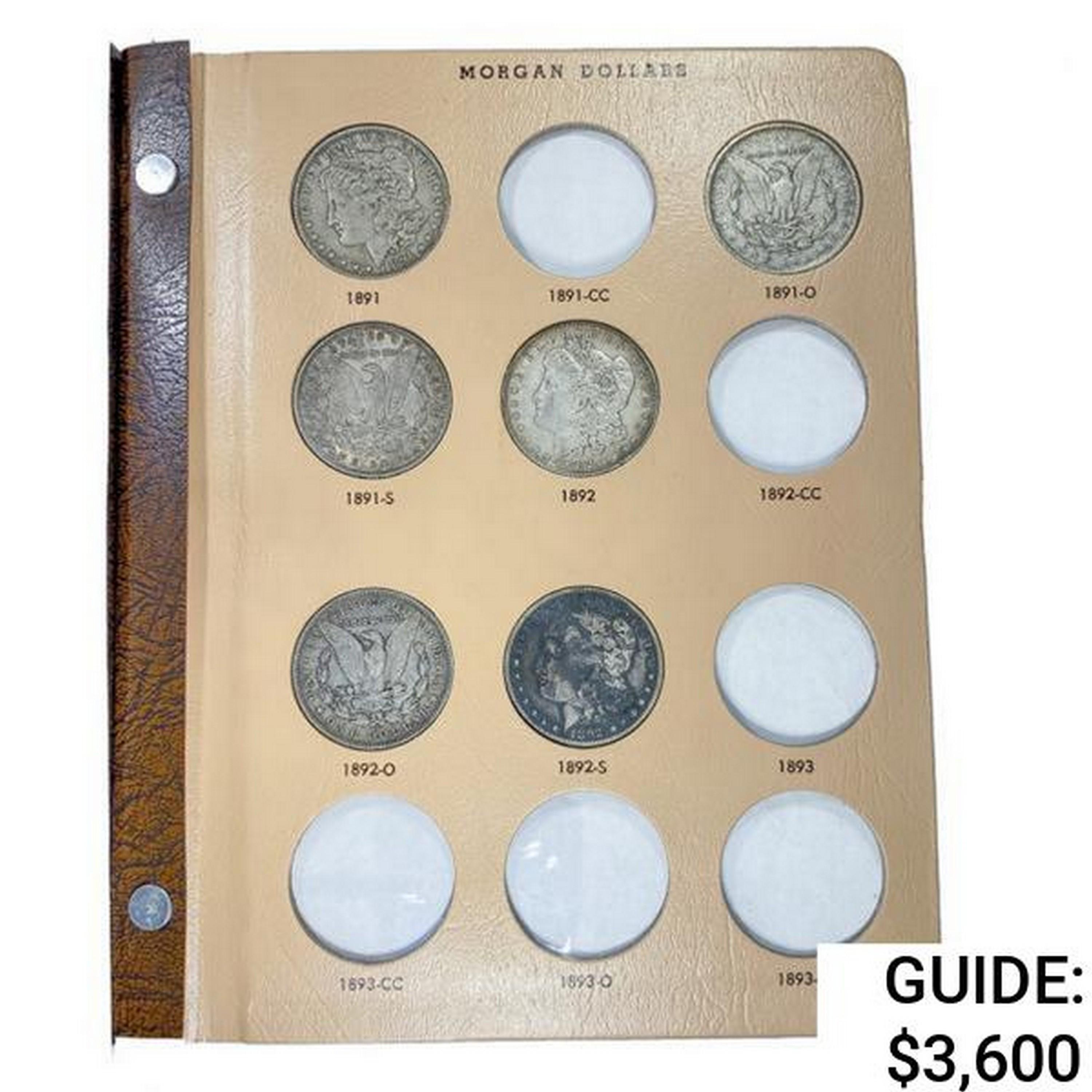 1891-1921 Morgan Silver Dollar Book (27 Coins)