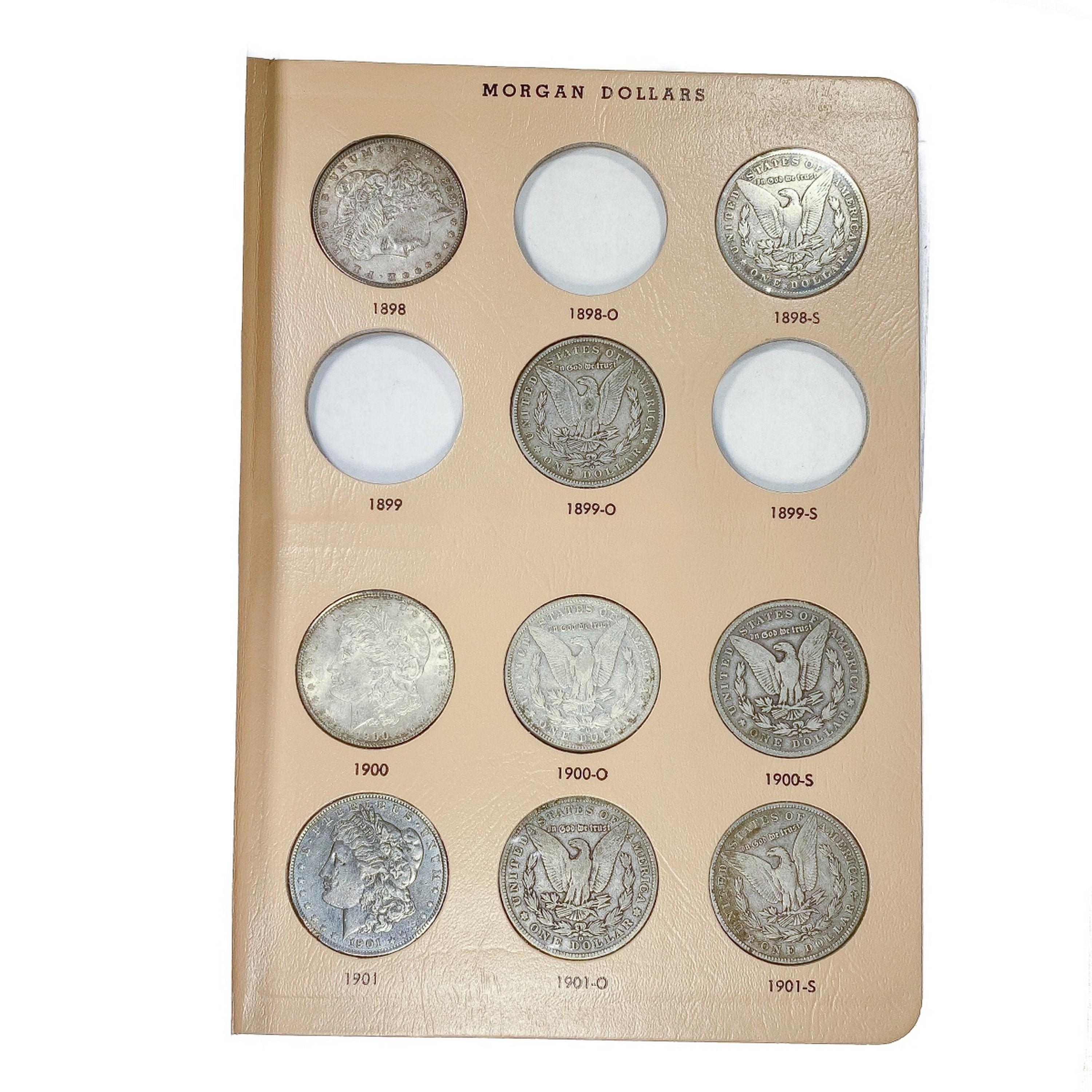 1891-1921 Morgan Silver Dollar Book (27 Coins)