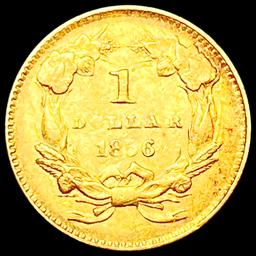 1856 Rare Gold Dollar NEARLY UNCIRCULATED