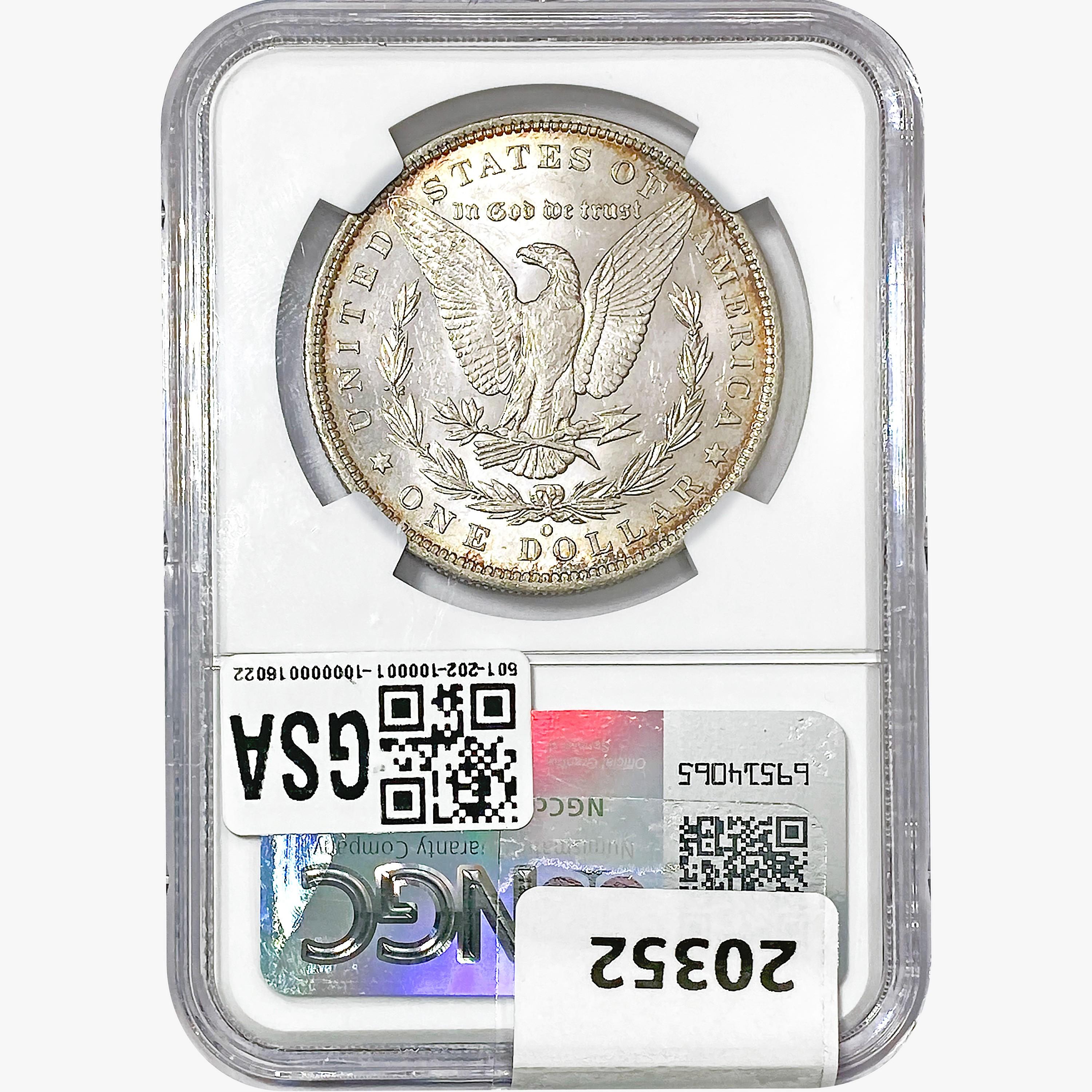 1887-O Morgan Silver Dollar NGC MS60