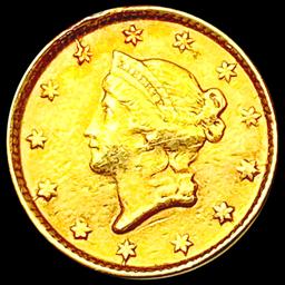 1854 Rare Gold Dollar NEARLY UNCIRCULATED