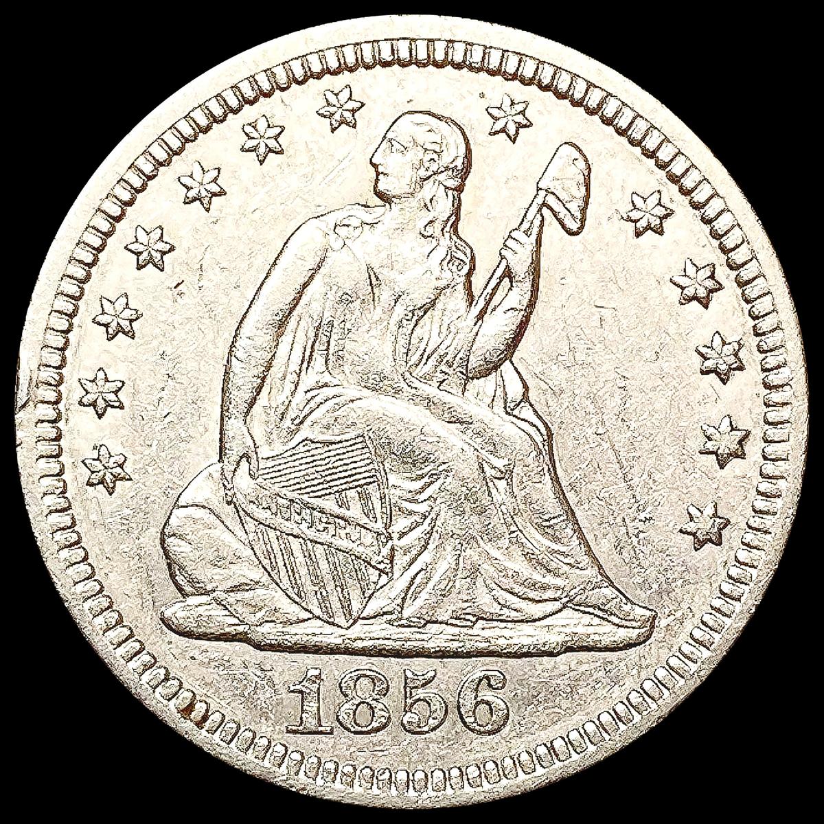 1856 Seated Liberty Quarter CLOSELY UNCIRCULATED