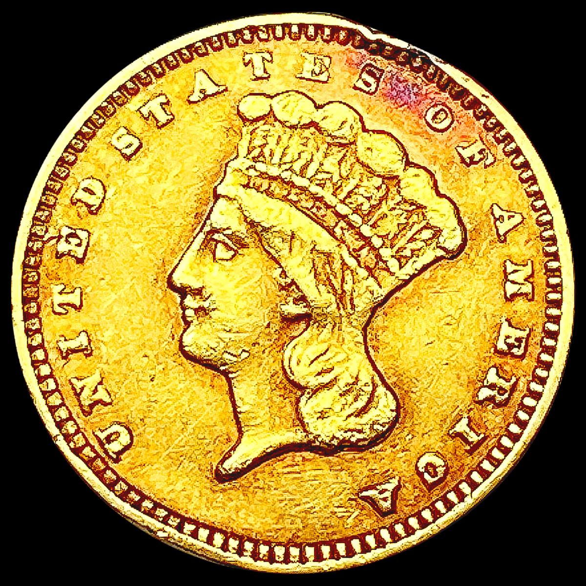 1874 Rare Gold Dollar NEARLY UNCIRCULATED