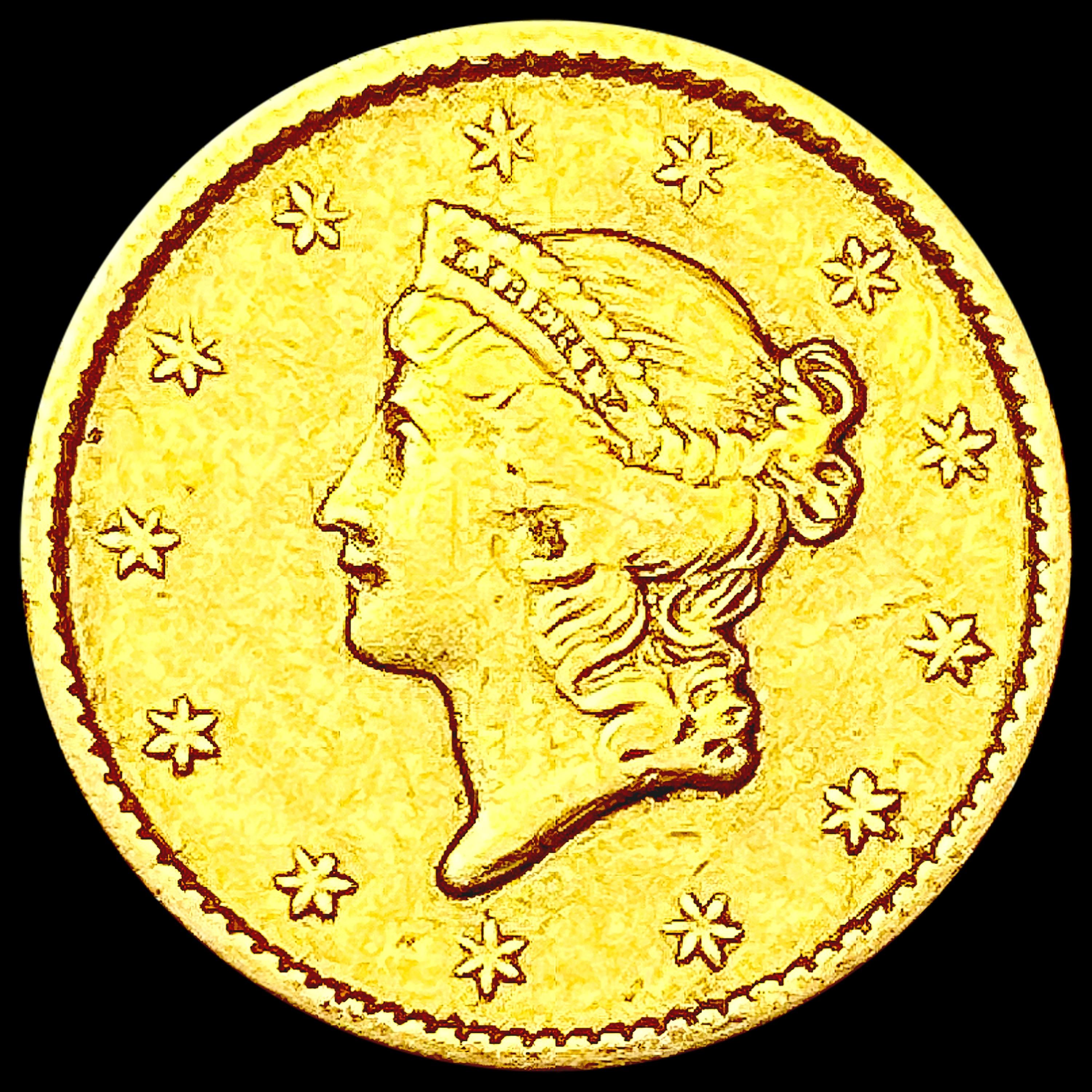 1850 Rare Gold Dollar LIGHTLY CIRCULATED